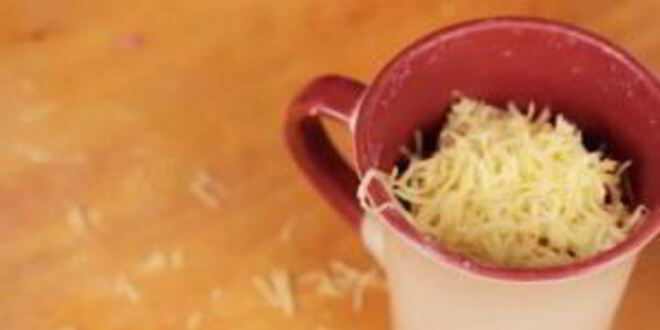 Рецепт макарон с сыром в кружке