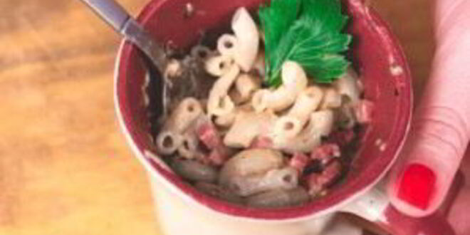 Рецепт макарон с сыром в кружке