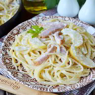 Рецепт Неожиданных спагетти с коньяком