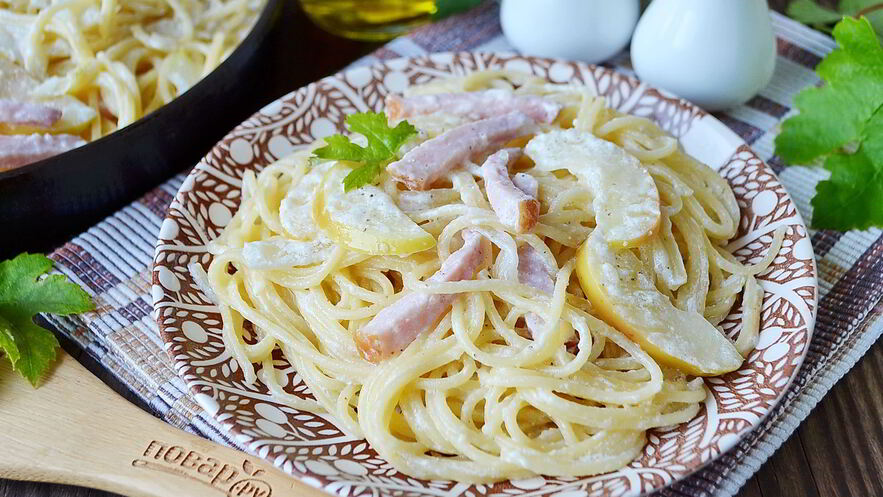 Рецепт неожиданных спагетти с коньяком