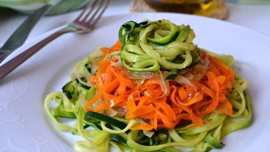 Рецепт овощных спагетти