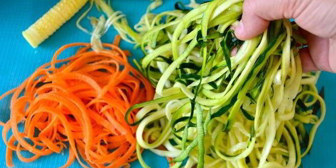 Рецепт овощных спагетти