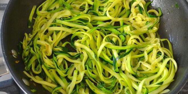 Рецепт овощных спагетти