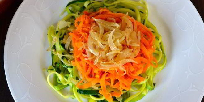 Рецепт овощных спагетти