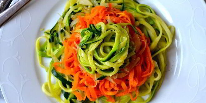 Рецепт овощных спагетти