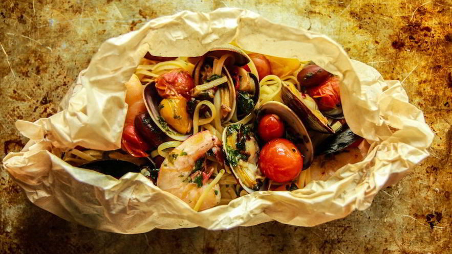 Рецепт пасты из морепродуктов