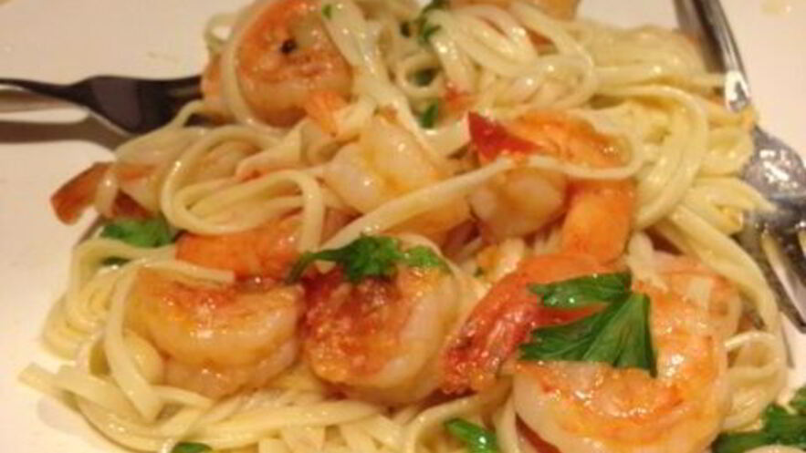 Рецепт пасты с креветками