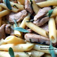 Рецепт Пасты с курицей, грецкими орехами и шалфеем