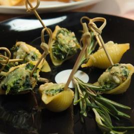 Рецепт Ракушек, фаршированных шпинатом