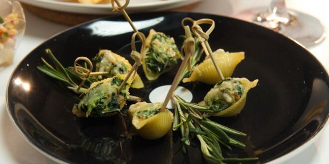 Рецепт ракушек, фаршированных шпинатом