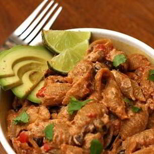 Рецепт Сливочной пасты с помидорами и фасолью