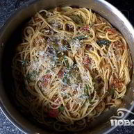 Рецепт Спагетти с бараньим горохом