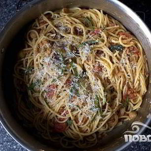 Рецепт Спагетти с бараньим горохом