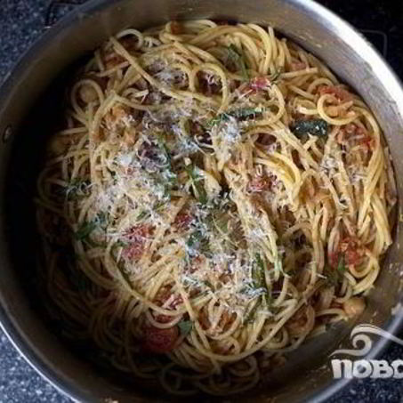 Рецепт Спагетти с бараньим горохом