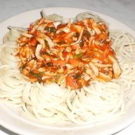 Рецепт Спагетти с крабовыми палочками