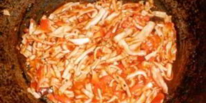 Рецепт спагетти с крабовыми палочками