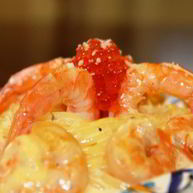 Рецепт Спагетти с креветками в чесночно-сливочном соусе