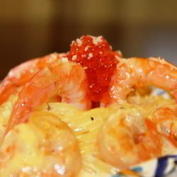 Рецепт Спагетти с креветками в чесночно-сливочном соусе