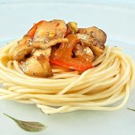 Рецепт Спагетти с соусом из баклажанов