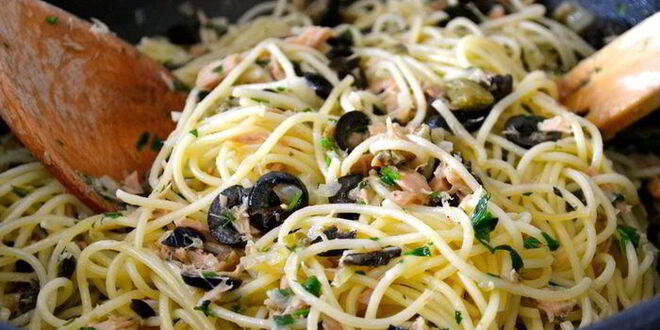 Рецепт спагетти с тунцом