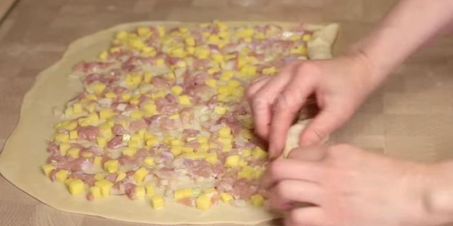 Рецепт ханумы с фаршем и картошкой