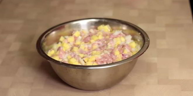 Рецепт ханумы с фаршем и картошкой