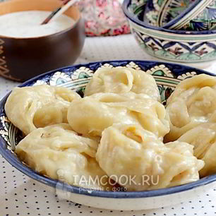 Рецепт Мантов с капустой и картофелем