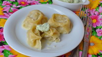 Рецепт Мантов с курицей