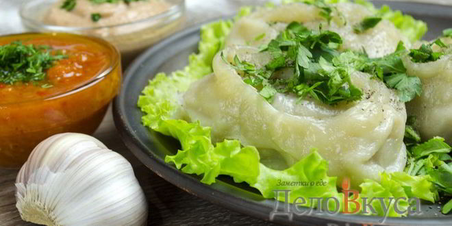 Рецепт мантов с мясом и тыквой в мультиварке