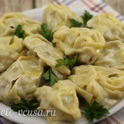 Рецепт Мантов с мясом