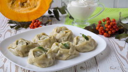 Рецепт Мантов с тыквой