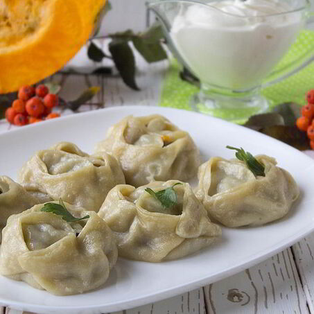 Рецепт Мантов с тыквой