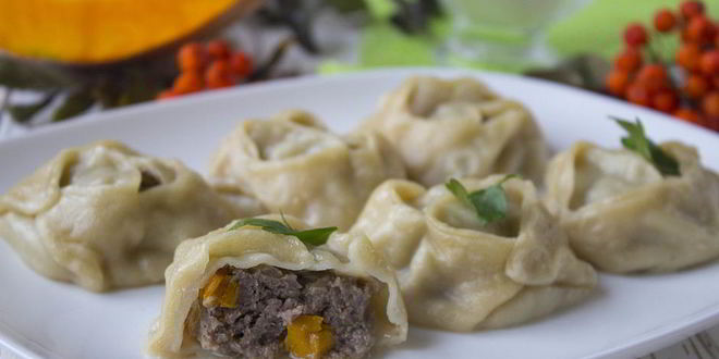 Рецепт мантов с тыквой