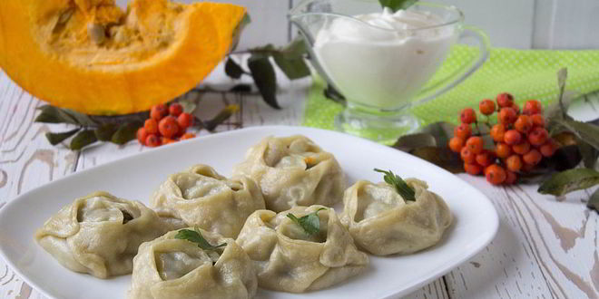 Рецепт мантов с тыквой