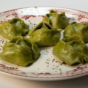 Рецепт Мантов с зеленью