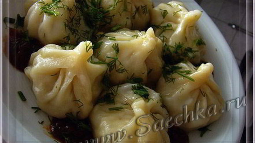 Рецепт мантов в мантоварке