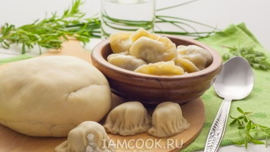 Рецепт теста на манты на минералке