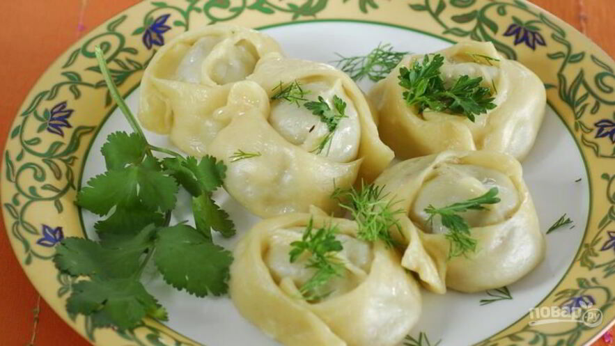 Рецепт узбекских мантов с фаршем в мультиварке