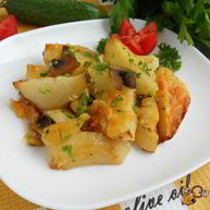 Рецепт Картофеля по-французски с яблоком и грибами