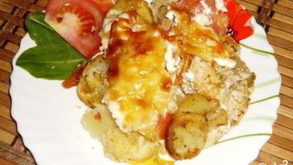 Рецепт Курицы по-французски с картошкой