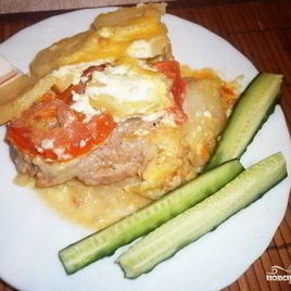 Рецепт Мяса по-французски без духовки