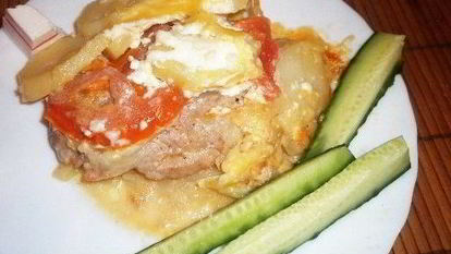 Рецепт Мяса по-французски без духовки