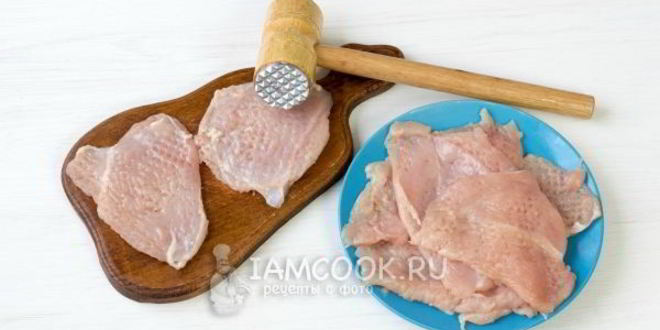 Рецепт мяса по-французски из курицы