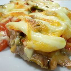 Рецепт Мяса по-французски с грибами в духовке