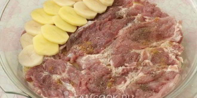 Рецепт мяса по-французски с картофелем