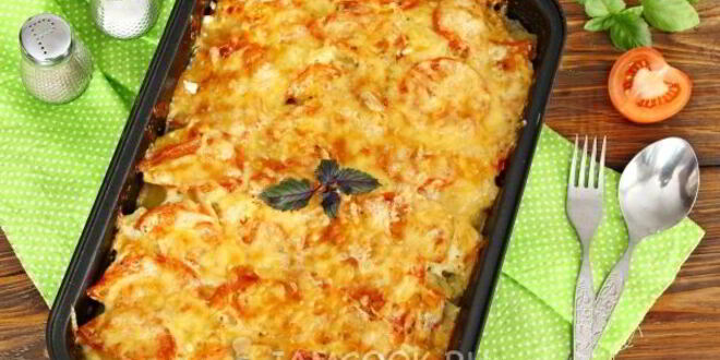 Рецепт мяса по-французски с картошкой и помидорами