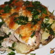 Рецепт Мяса по-французски с шампиньонами