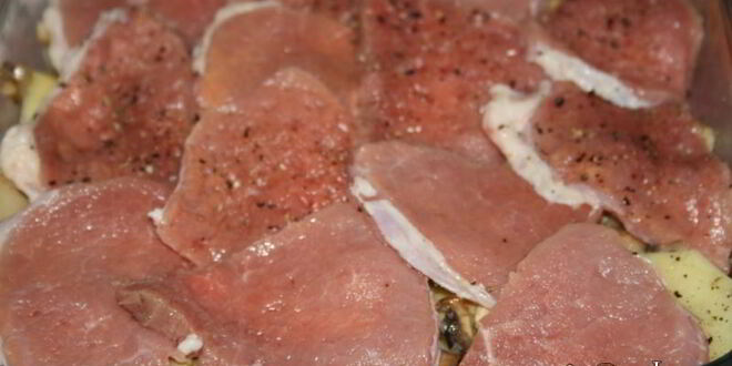 Рецепт мяса по-французски с шампиньонами