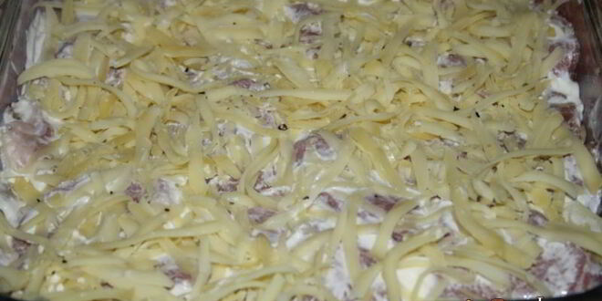 Рецепт мяса по-французски с шампиньонами