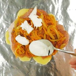 Рецепт Мяса по-французски в фольге